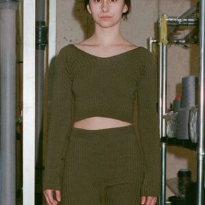 Baserange Tights Top - SELVA GREEN